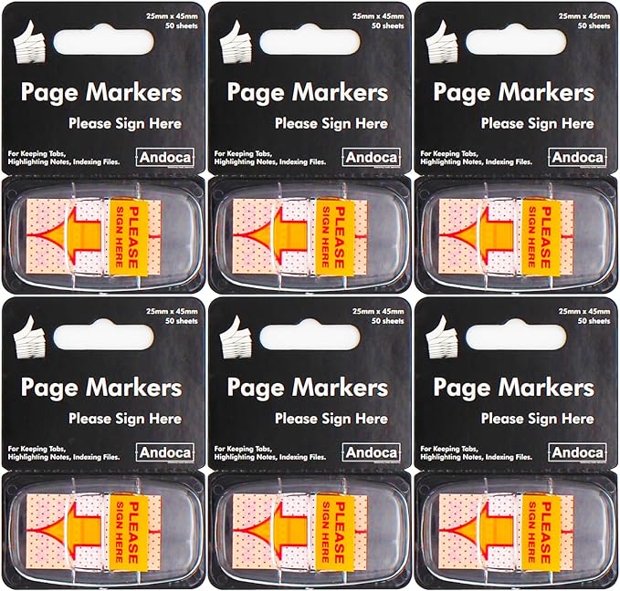 Sign Here Flags Rectangle Type