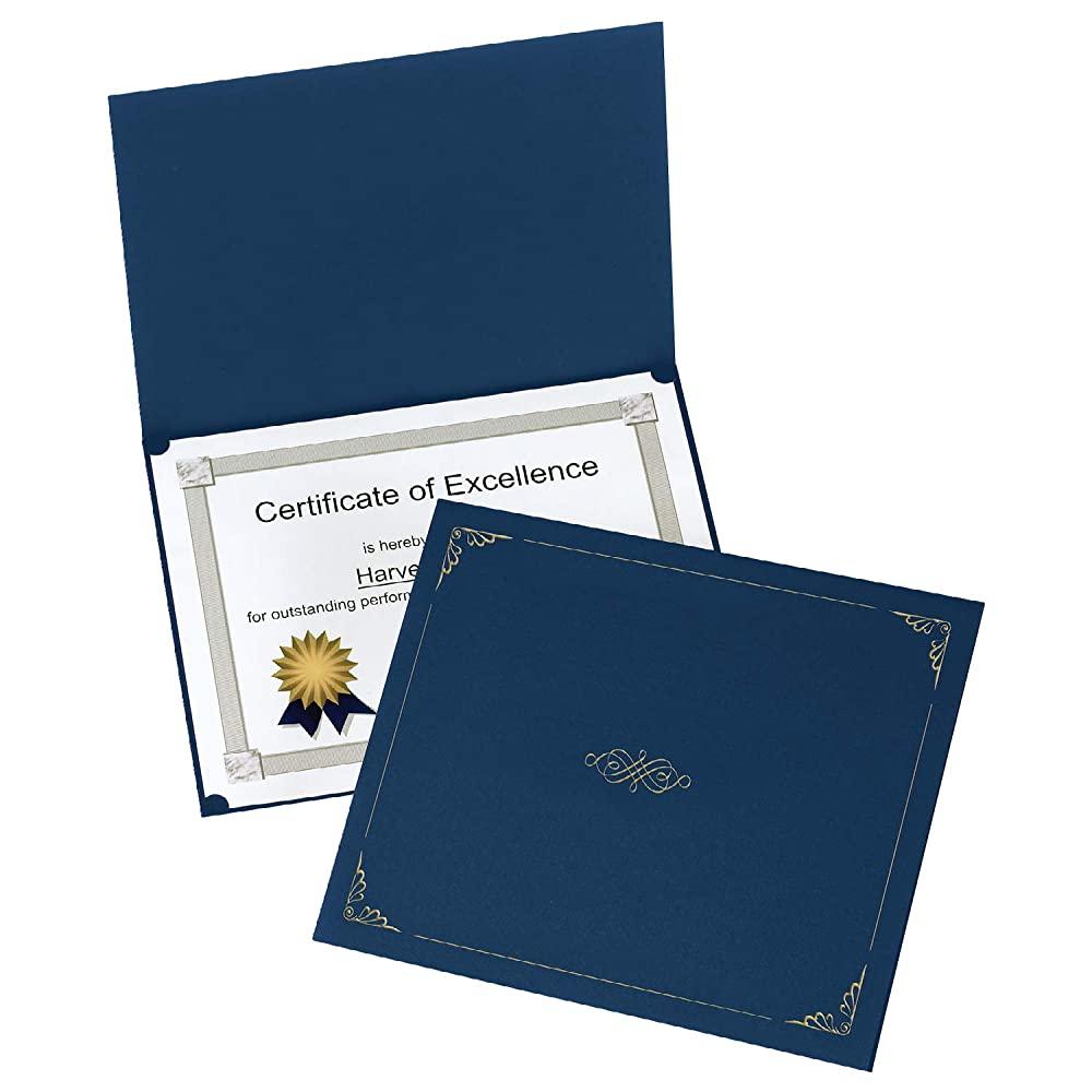 Certificate Holders | Diploma Holders for Letter Size Paper (25EA/1PK)