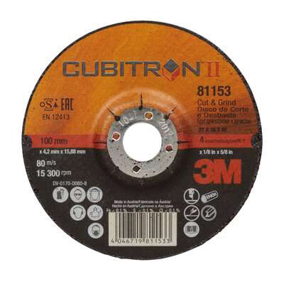 Cubitron II Cut and Grind Cut-off Wheel | Metal Cutting Wheel for Angle Grinder