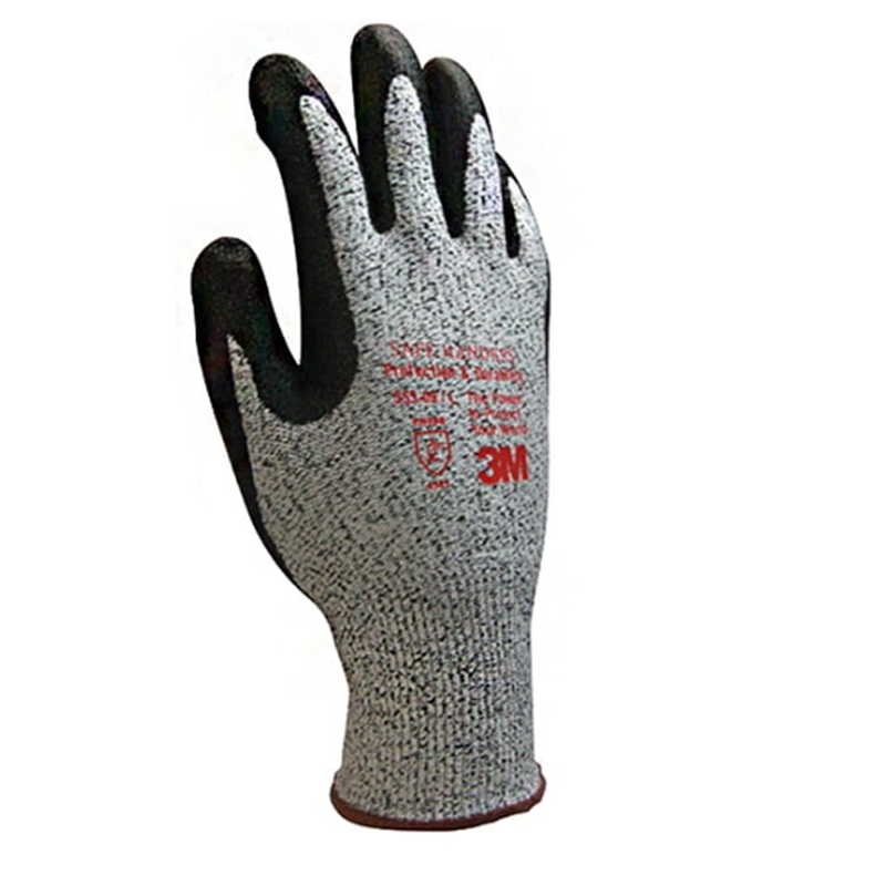 3M Level-5 Cut Resistant Gloves | Nitrile Coated Work Gloves | Durable Working Gloves