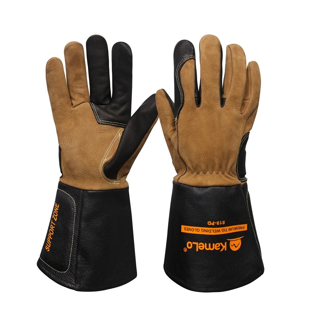 Cow Leather Welding Gloves with Lining 819-PD