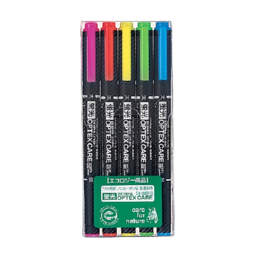 OPTEX Highlighter 5-Color Set