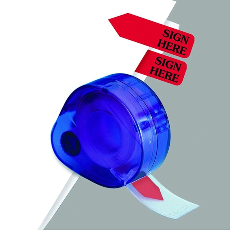 Sign Here Flags Tape Roll Dispenser Arrow Type