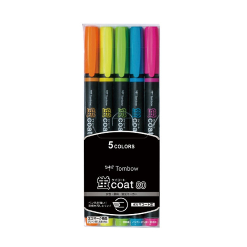 Tombow Coat Highlighter 5-Color Set