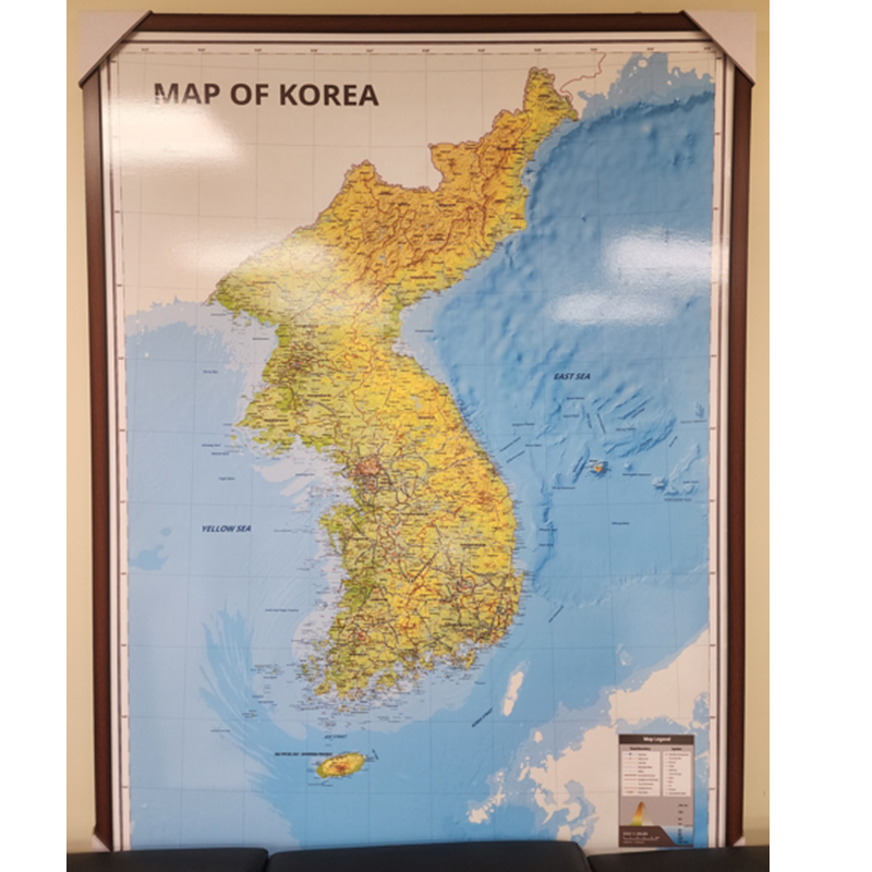 Custom Made Magnetic Map of Korea English Version