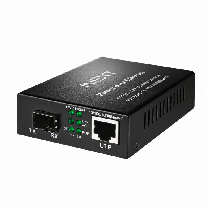 Media Converter with SFP Slot POE (Power Over Ethernet)
