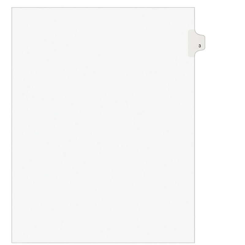 Individual Legal Exhibit Dividers