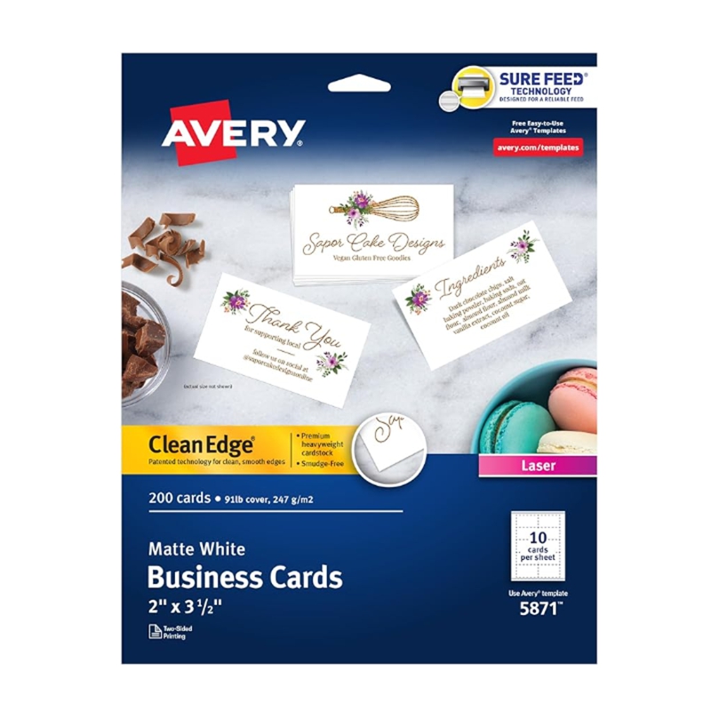 Avery Business Cards for Laser Printer 5871