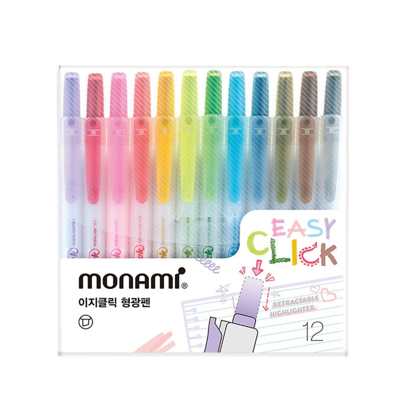 Easy Click Highlighter 12-Color Set