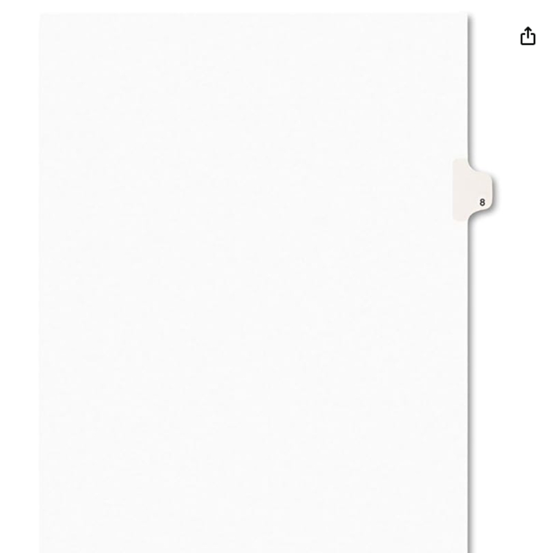 Individual Legal Exhibit Dividers