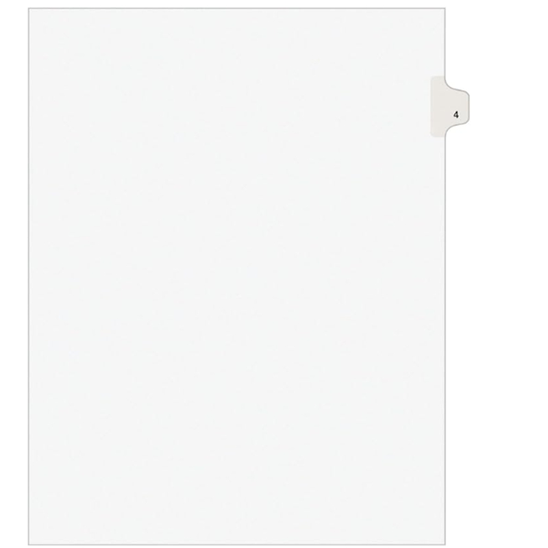 Individual Legal Exhibit Dividers