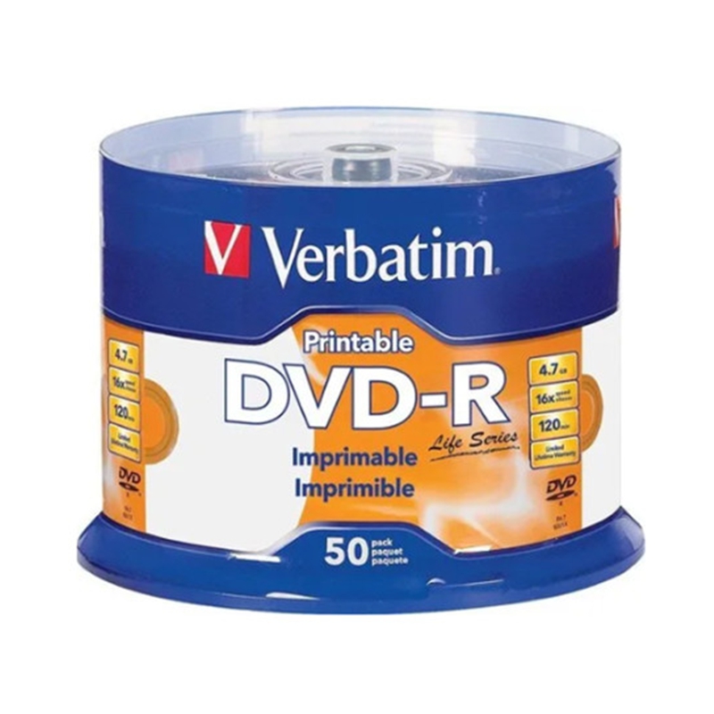 Verbatim DVD-R White Inkjet Printable