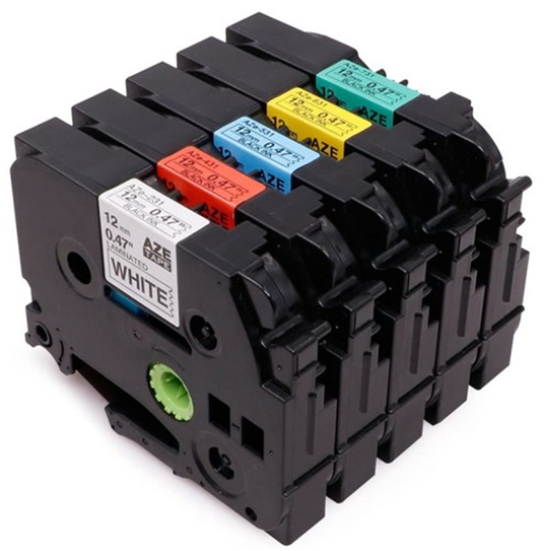 Compatible Brother P-Touch Laminated Label Tapes White 6mm