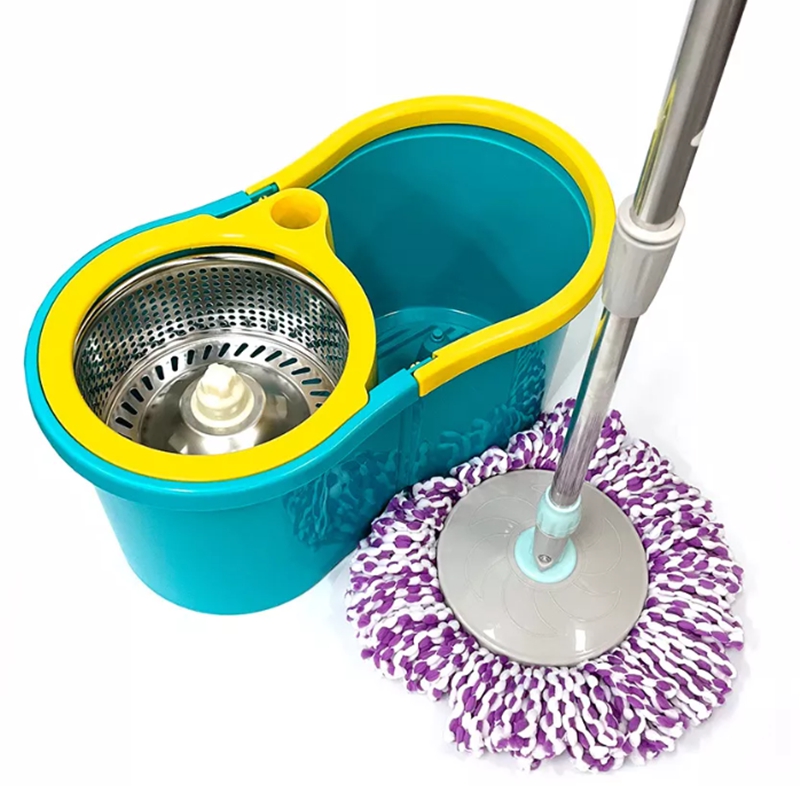 Spin Mop Bucket with 4 Pads Set