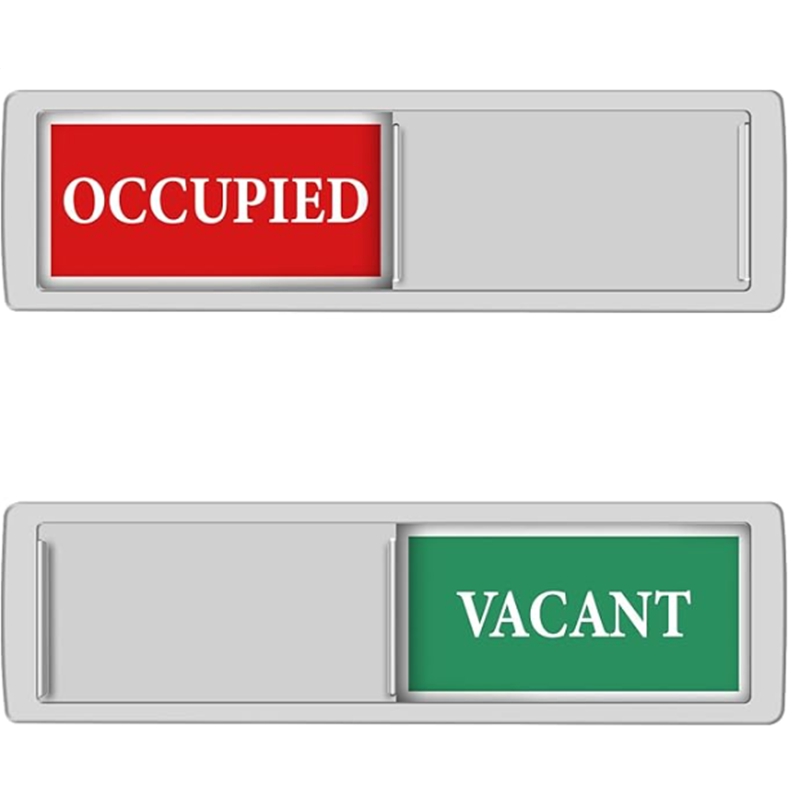 Occupied Vacant Slide Door Sign