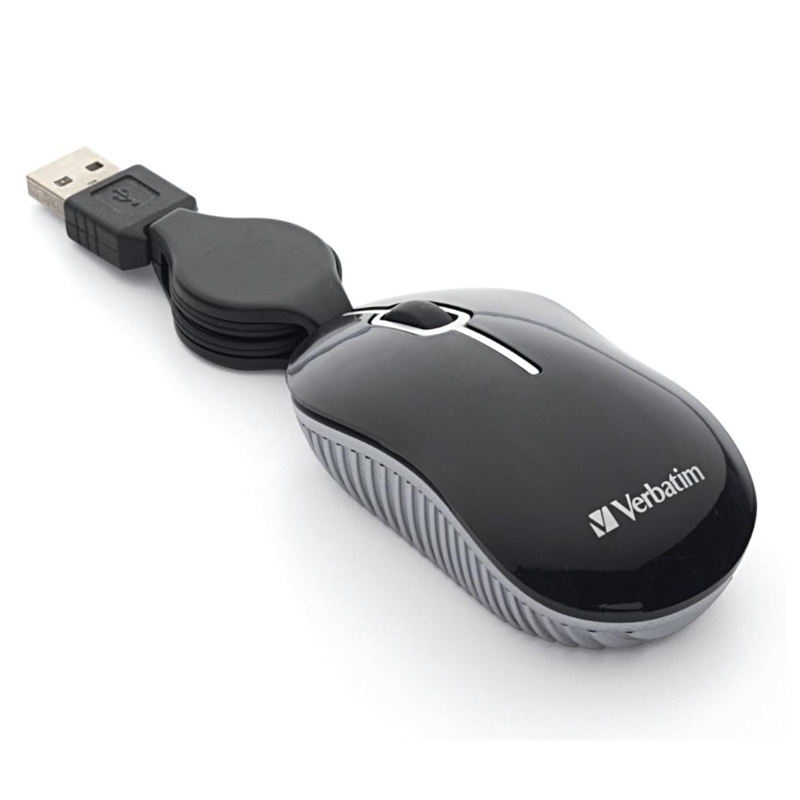 Verbatim Wired Portable Mini Mouse 98113