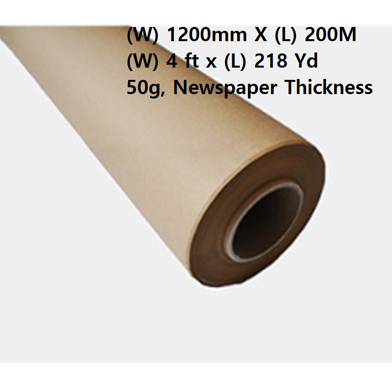 Kraft Paper Roll 4FT x 200M 50g