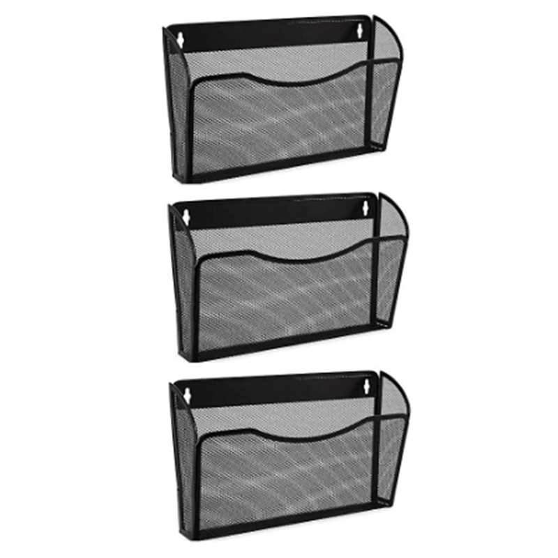 Mesh File Organizer Basket for Wall