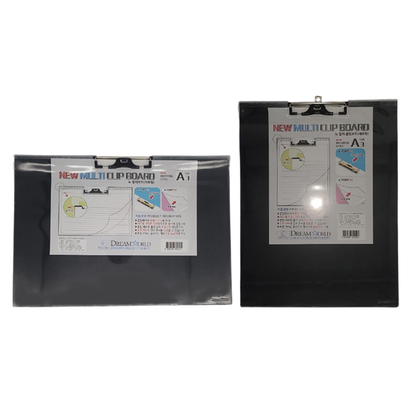 A3 Clipboard with Pen Clip and PVC Clear Cover