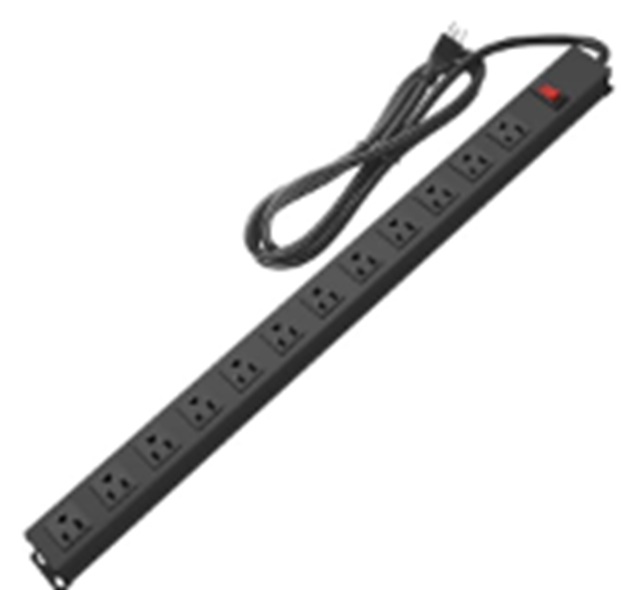 12-Outlet Extension Cord | Power Strip (US Type)