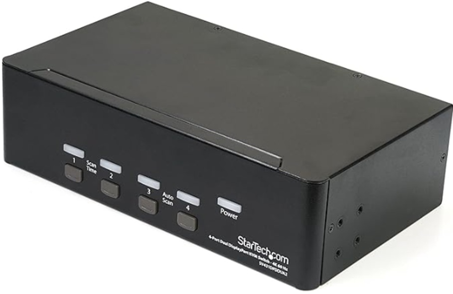 4-Port Dual DisplayPort KVM Switch