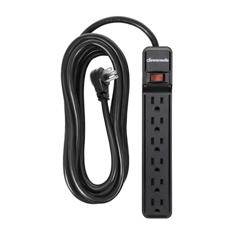 6-Outlet Extension Cord | Power Strip (US Type)