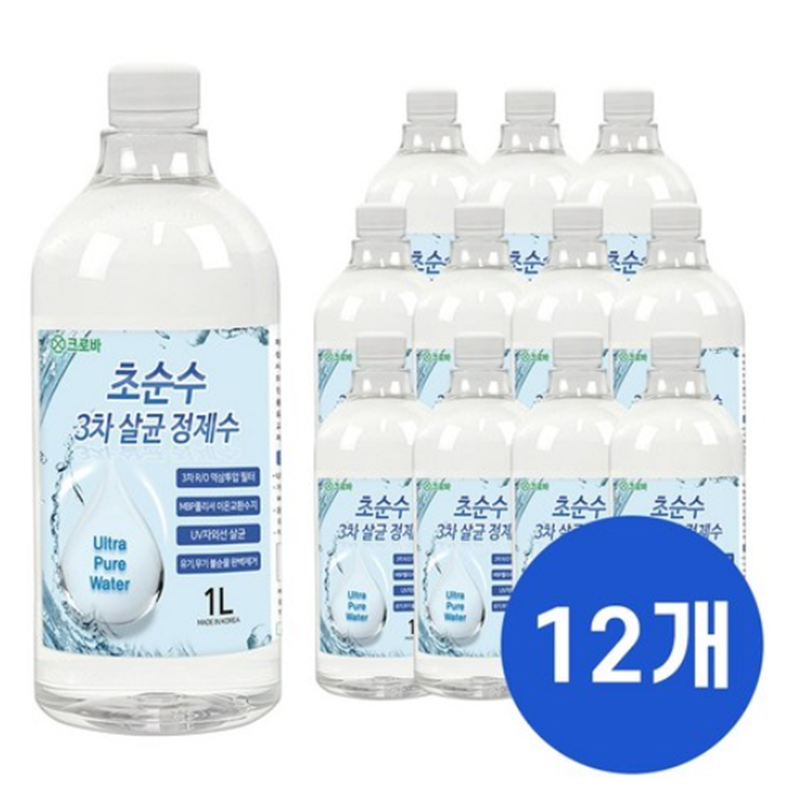 Sterile Distilled Water 99.9% | 1L (33.8 OZ)