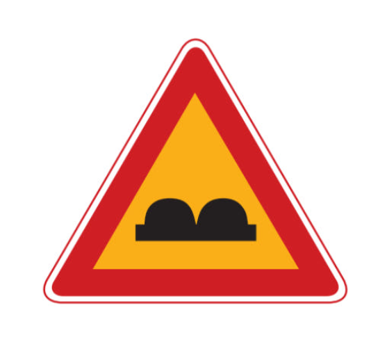 Uneven Road Surface Warning Sign