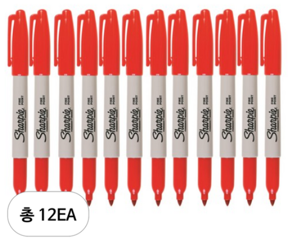 Sharpie | Sharpie Permanent Red 1 Pack of 12