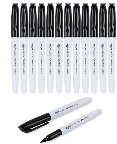 Amazon Basics Fine Tip Point Permanent Markers