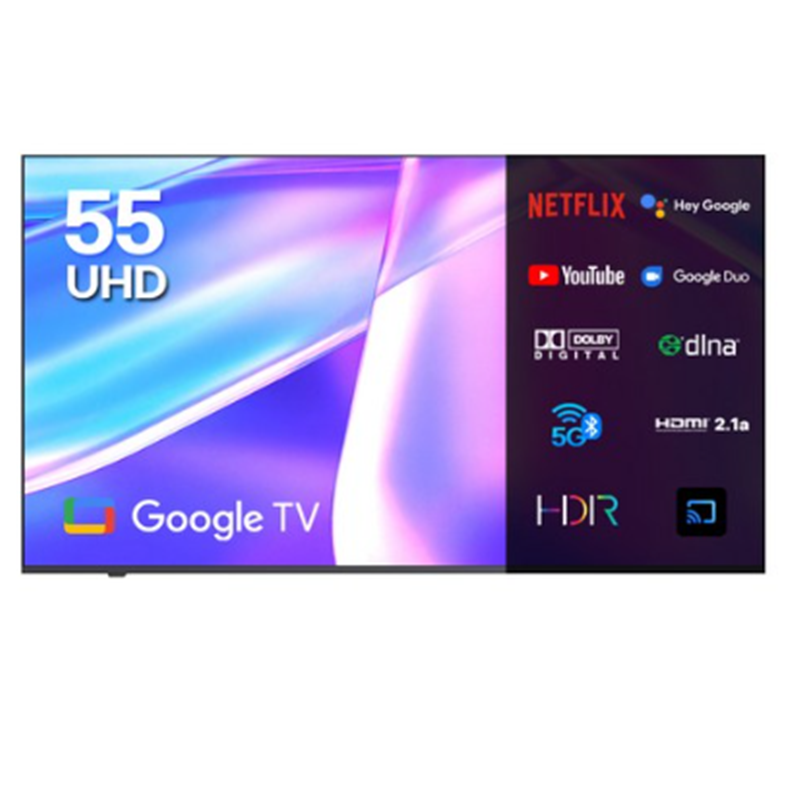 LED SMART TV 4K UHD 55 Inches (Free Voltage)