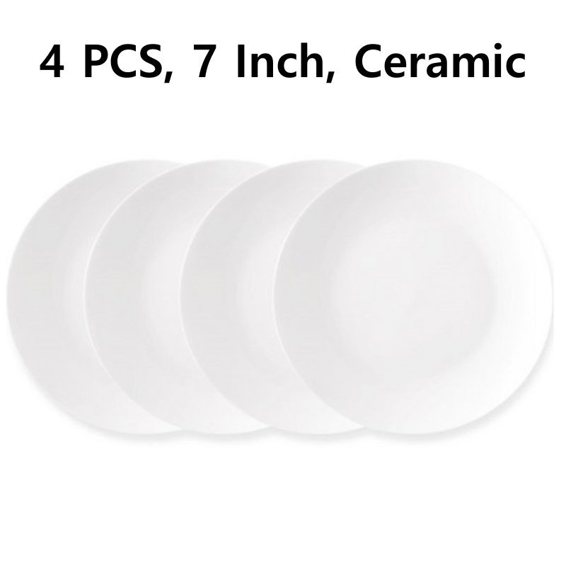 Porcelain Appetizer Plates, Set of 4