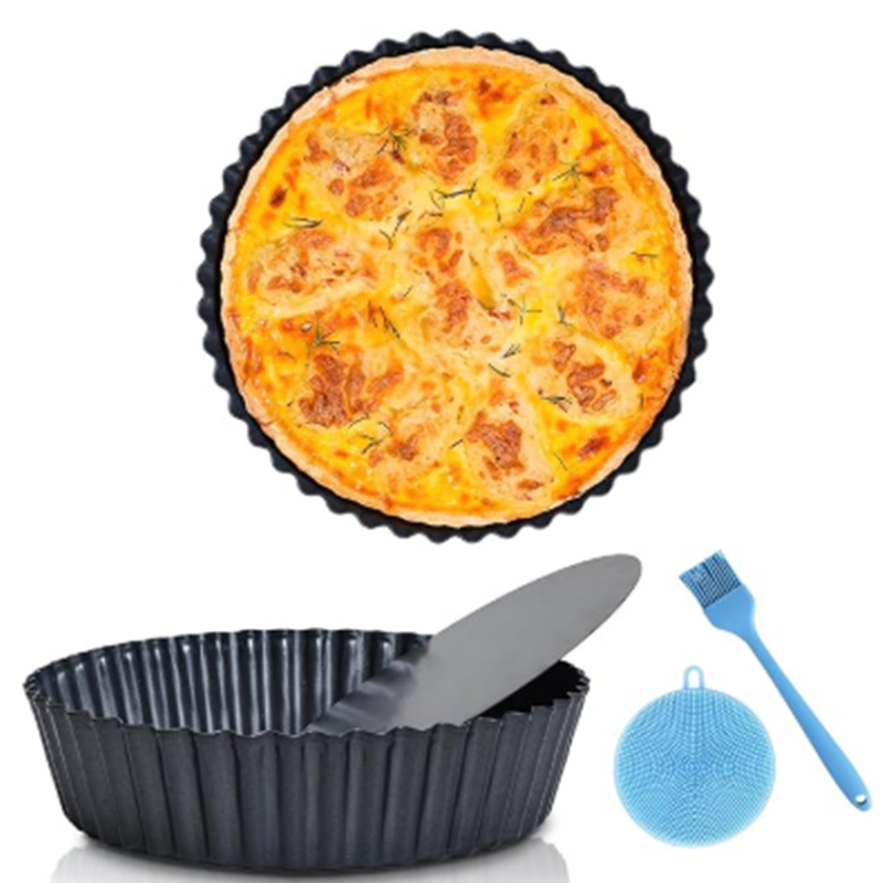 9.5 inches Pie Pan with Removable Bottom for Baking