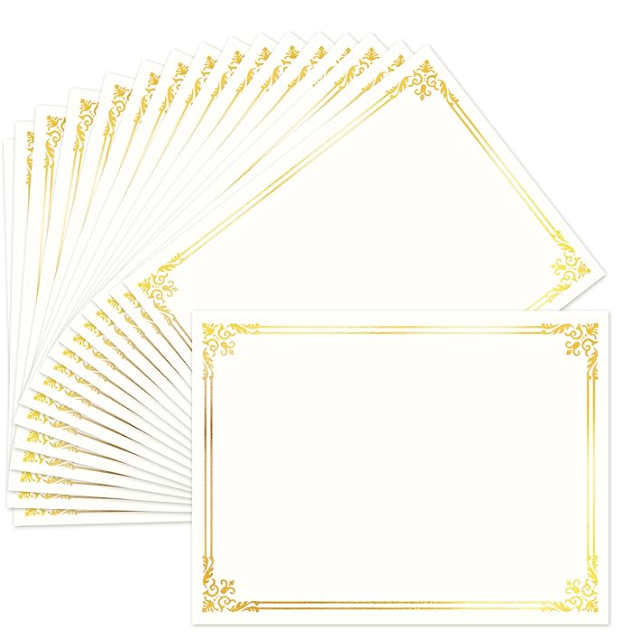 Certificate Paper for Printing