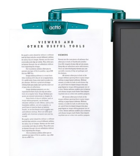 Monitor Document Holder | Monitor Mount Document Clip