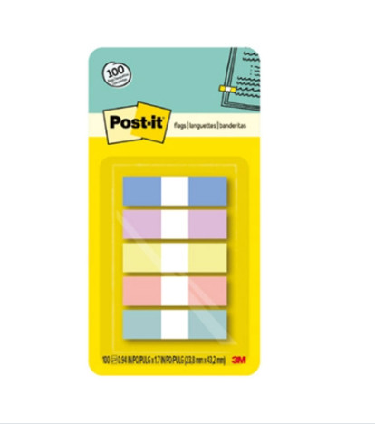 3M Postit Flags in 5 Colors