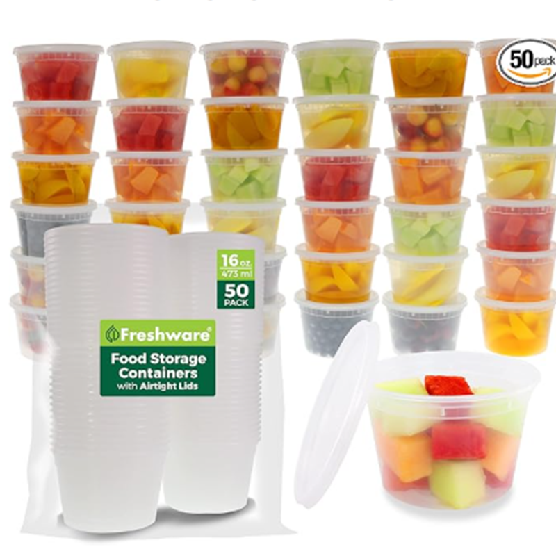 Freshware Food Storage Containers [50 Set]