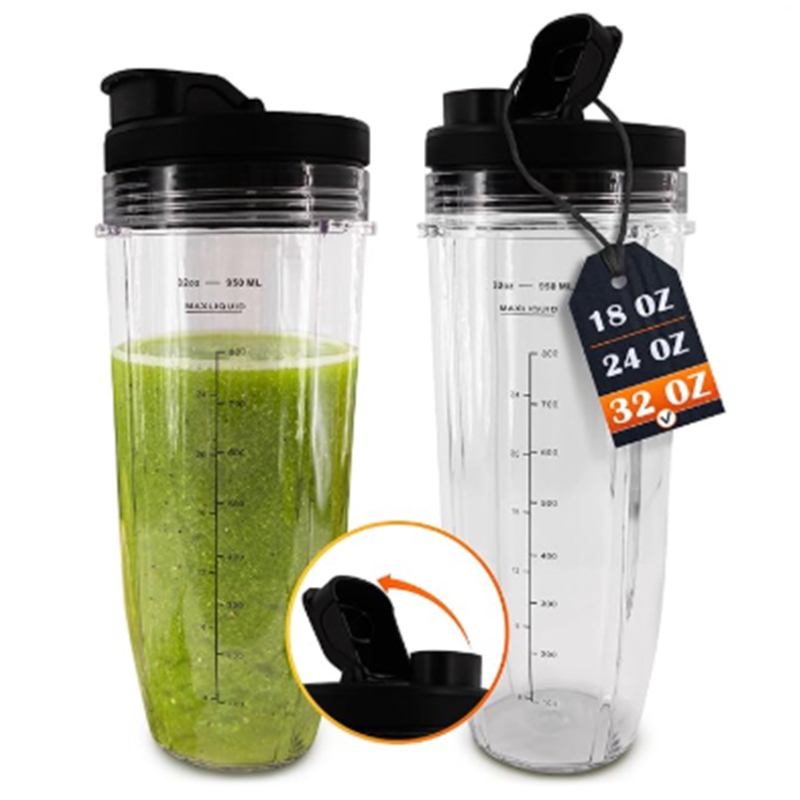 2 Pcs Ninja Cups for Blender 32Oz