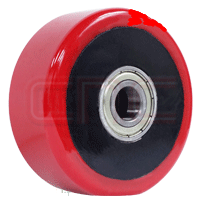 Forklift Wheel with Bearing | 6-inch Polyurethane