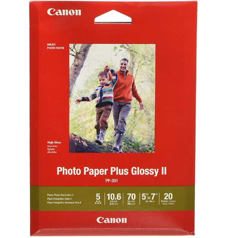 Canon Photo Paper Plus Glossy II, 5 x 7