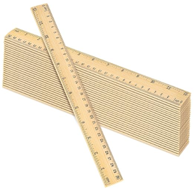 30cm Wooden Ruler