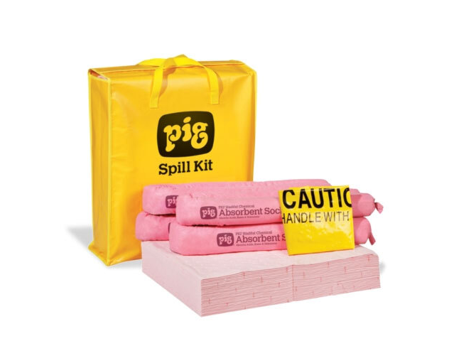 PIG HazMat Spill Kit in High-Visibility Bag Kit