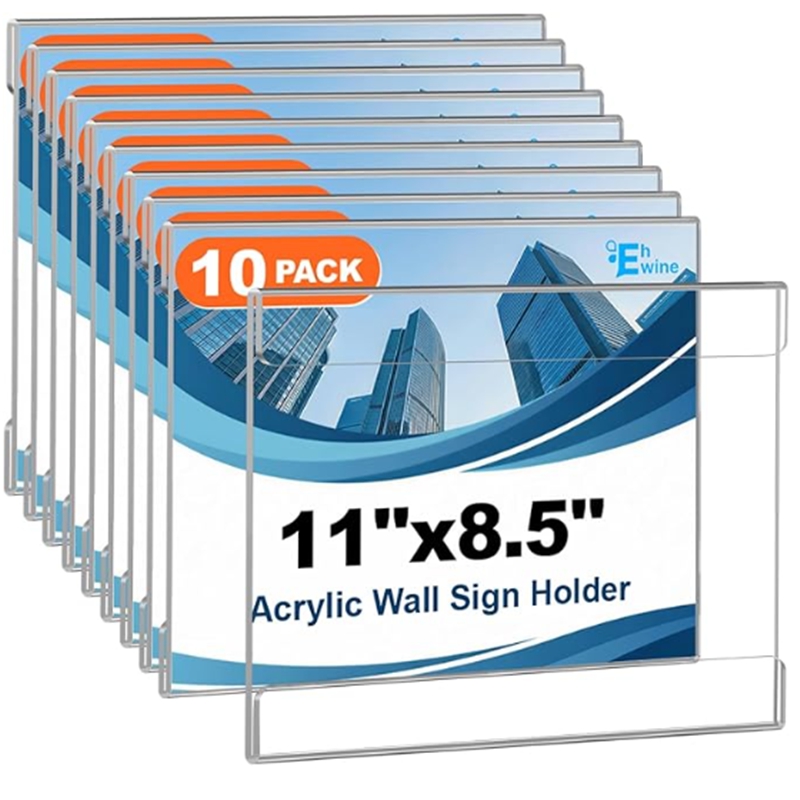 EHWINE Wall Mount Acrylic Sign Holder