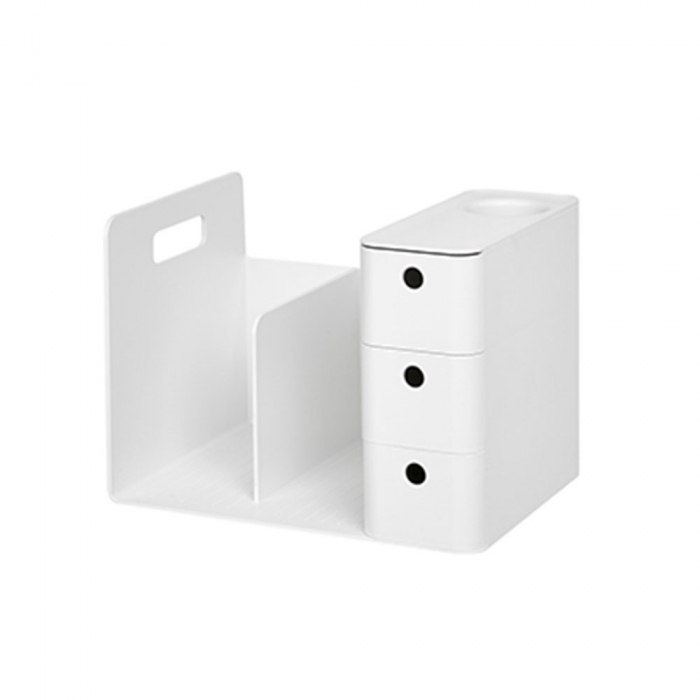 Bookend | Binder Rack | Binder Holder | File Organizer with Drawers