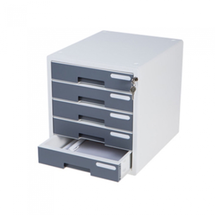 5-Tier Document Tray | File Organizer | Paper Tray | File Drawer with Lock