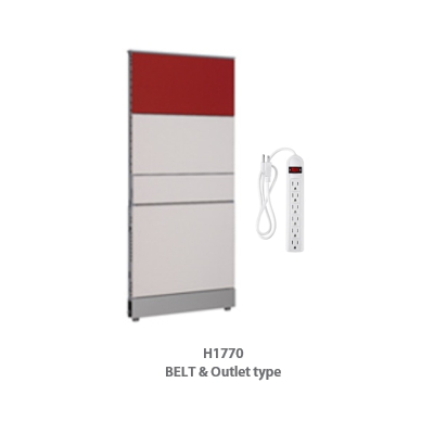 60T Steel Partitions H1800(BELT & Outlet type)