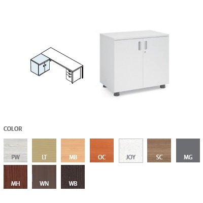 Desk Side Cabinet (2 Tier / Door type)