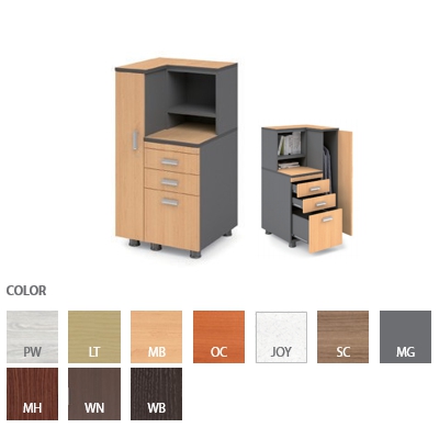 RIAHN series Multi Cabinet (3 Tier Drawer  type Clothing rod) / D.P ITEM
