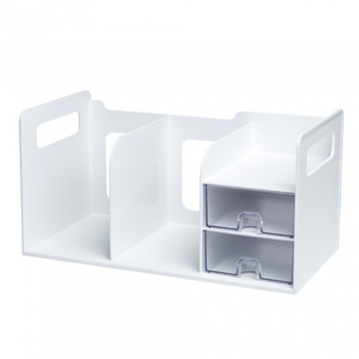 Bookend | Binder Rack | Binder Holder | File Organizer with Drawers