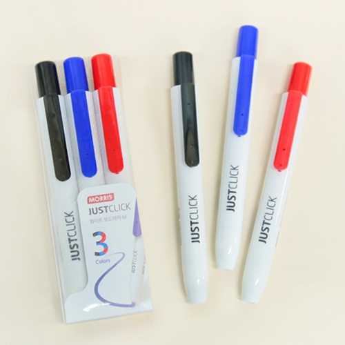 Just Click Dry Erase Board Marke 3-Color Set